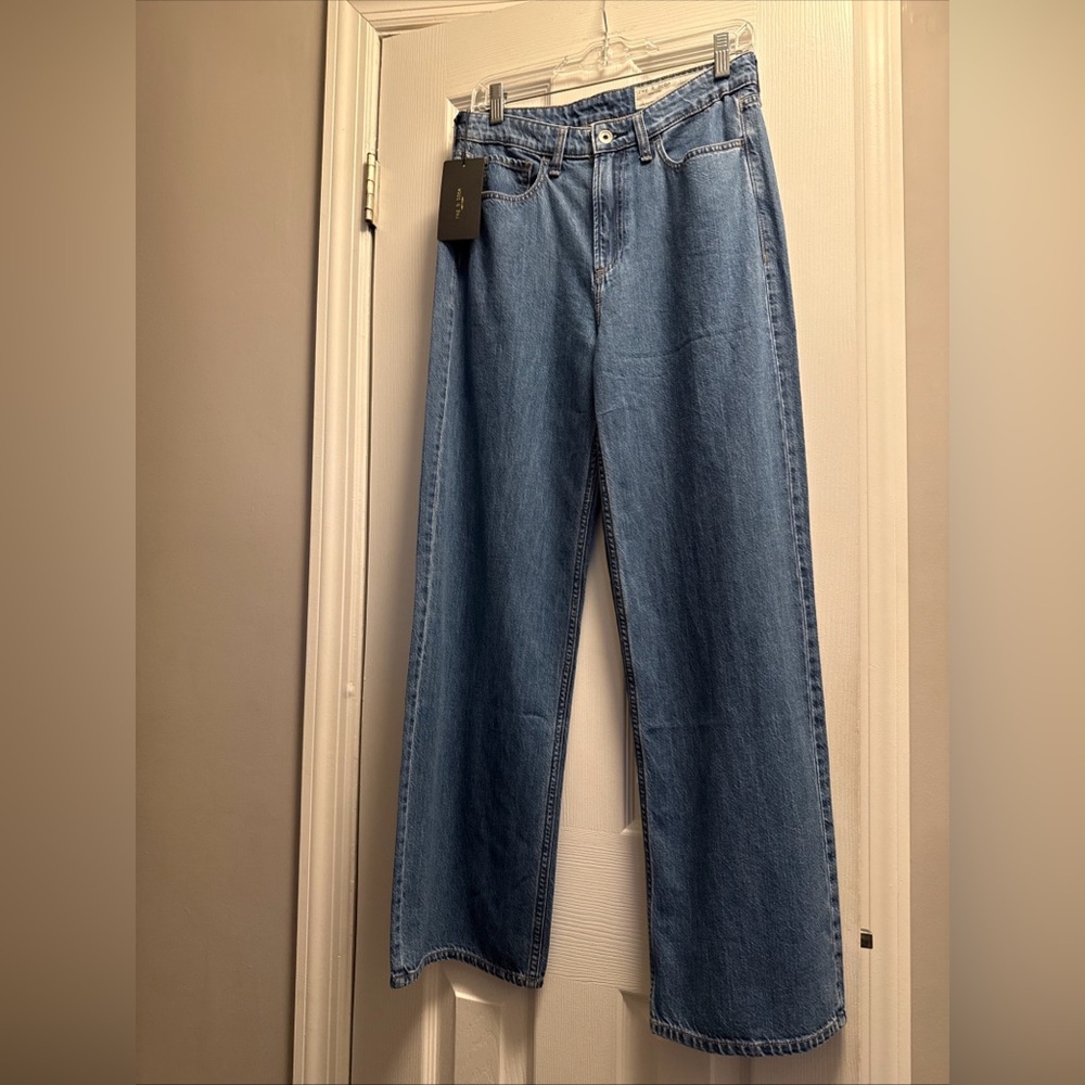 rag & bone Blue Flare & Wide Leg Jeans